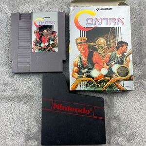 Contra Nintendo NES Authentic Original Tested 1988 Retro Vintage Game